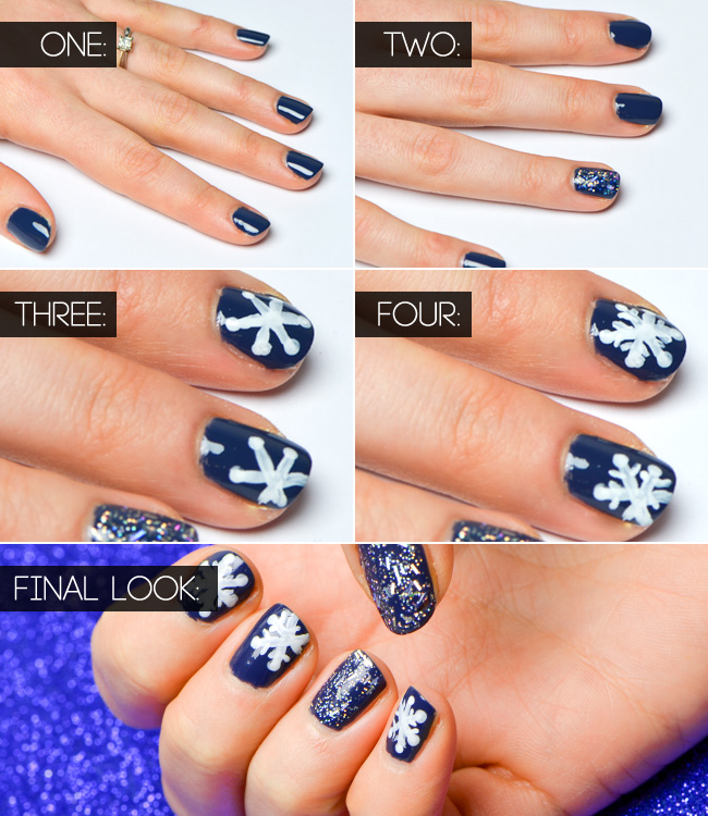 xmas-nails-steps-snowflakes